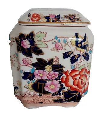 Vintage Masons Patent Ironstone 'Mandarin' Lidded Tea Caddy/Ginger Jar Height 5  • £17.99