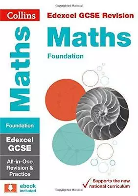 Edexcel GCSE 9-1 Maths Foundation All-in-One Complete Revision And Practice: Ide • £3