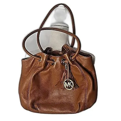 Michael Kors Shoulder Bag Leather Hobo Style Tan • $57