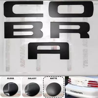 Rear Bumper Letters Inserts Matte Black For Mustang Cobra 1996-2002 Not Decals • $27.99