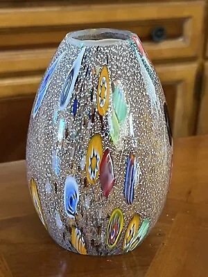 Murano Millefiori Art Glass  Pendant Light Lamp Shade • $475