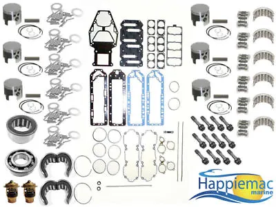 Mercury 2.5L Carb 175 HP V6 SportJet Oring Powerhead Rebuild Kit Piston Bearings • $1154.99