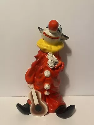 VTG 1979 Universal Statuary Corp. Chicago Clown W/ Guitar • $49