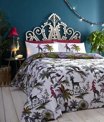 Safari Jumble Single Duvet Set - Portfolio Home Animals Bedding Giraffe • £12