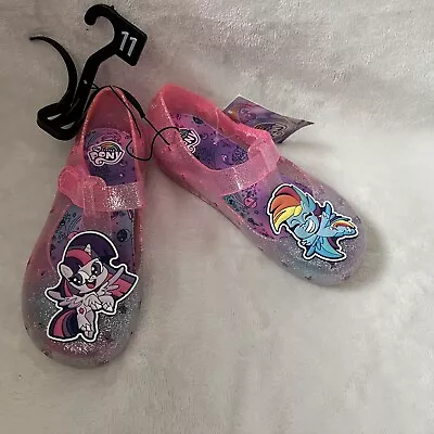 My Little Pony Jelly Shoes Toddler Girls Sz 11 Pink Mary Jane Flats • $20