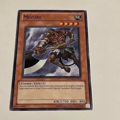 Yu-Gi-Oh! TCG Mezuki Ra Yellow Mega-Pack RYMP-EN073 1st Edition Common LP • $1.25