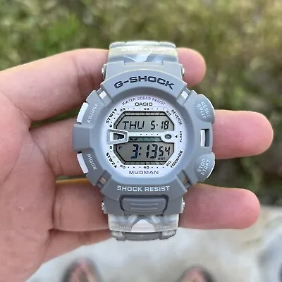 Rare G-Shock Mudman G9000MC-8DR 3031 Snow Camouflage Watch • $224.99