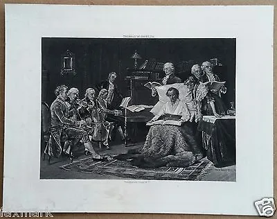  Mozart Singing His Requiem  1894 Photogravure Print By Goupil & Co.  • $12