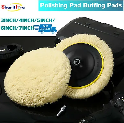 Polishing Pad Buffing Pads Kit Wool Hook & Loop Grip Polishing Wheel For Drill • $24