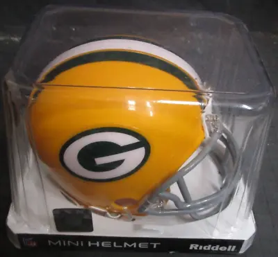 GREEN BAY PACKERS RIDDELL VSR4 MINI HELMET NIB Out Of Production • $59.95