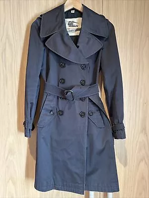 Burberry London Navy Blue Belted Trench Coat 6 S • $365