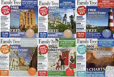 6 FAMILY TREE MAGAZINE GENEALOGY CDs (SET 3) • £10