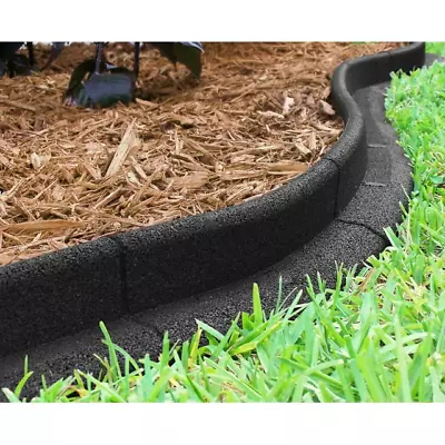 Eco Border 3  X 48  Black Rubber No Dig Landscape Garden Border Edging (Pack 6) • $60