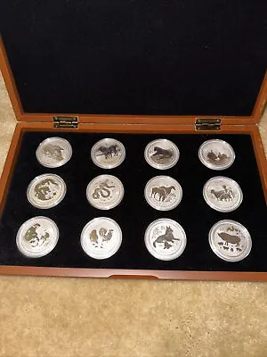 2008-2019 Perth Mint Silver 1oz. Lunar Series 2 Complete Set Perth Mouse To Pig • $999.99