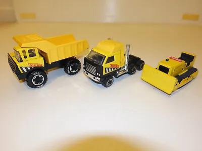 3 TONKAS  Dumptruck Semi And Bulldozer 1970 1980 • $12.95