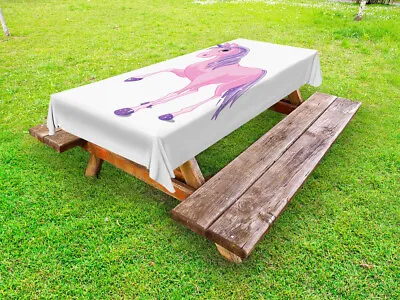 Unicorn Party Outdoor Tablecloth Magic Horse • £46.99