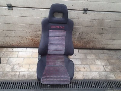 $299 • Buy @RARE@ Red Stitching Front Pass. Seat Honda CRX JDM EDM EE8 EF8 ED9 SI US 88-91 