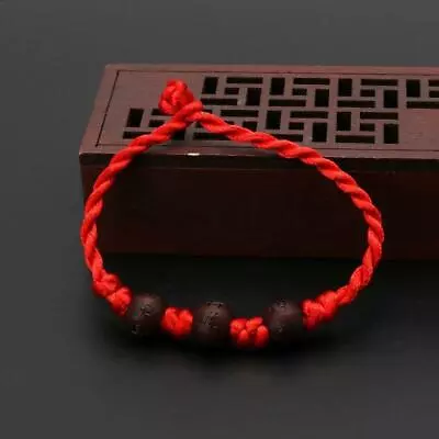 Handmade Chinese Feng Shui Lucky Red String Bracelets Jewelry For Men Women • £2.88