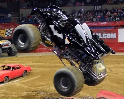 Batman Monster Truck Running On Track 8x10 Glossy Photo #d14 • $2.69