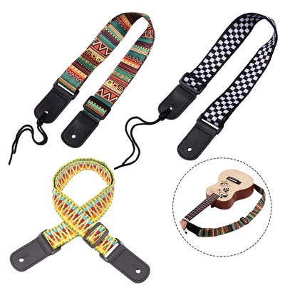 $13.48 • Buy Ukulele Strap Shoulder Strap 1pcs Accessory Approx.23*7*2.5cm Ethnic Style