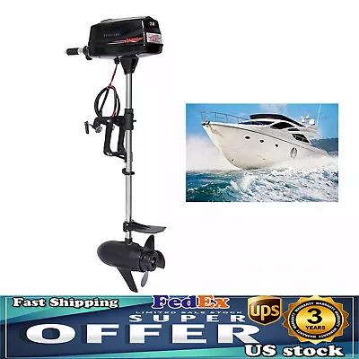 48V 7.0HP Brushless Motor Electric Outboard Fishing Boat Engine / 1800W 3000 RPM • $259.35