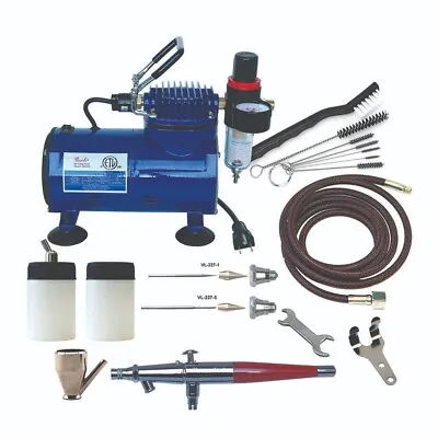 VL-100D Paasche Airbrush System: VL-3AS Set D500SR Compressor & Cleaning Kit • $229.95