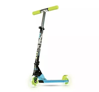 Madd Gear Light-Up Carve Rize 100mm Folding Scooter - Blue/Green  • $18.99