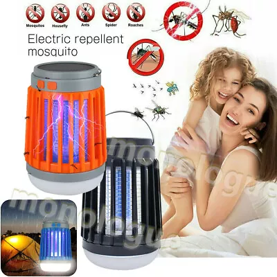 Zaptek Solar Mosquito Killer USB Fly Bug Insect Zapper Trap / Camping Solar Bulb • $12.79