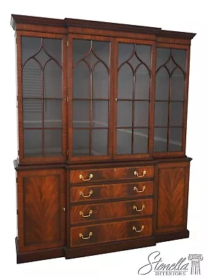 62506EC: HENKEL HARRIS Model 2372 Mahogany Breakfront China Cabinet • $5895