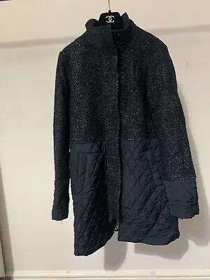 John Lewis White Stuff Navy Coat Size 8 • £20.23