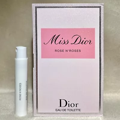 Dior Miss Dior Rose N'Roses Eau De Toilette EDT Sample Spray .03oz 1ml In Card • $9.49