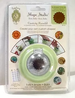 Epiphany Crafts Shape Tool ~SCALLOPED CIRCLE 25~ Item #SST-42 & 2 Bubble Caps • $15.99