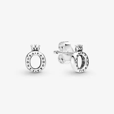 Pandora O Crown Signature Stud Earrings S925 ALE 298295 Gift Pouch  • £17.99