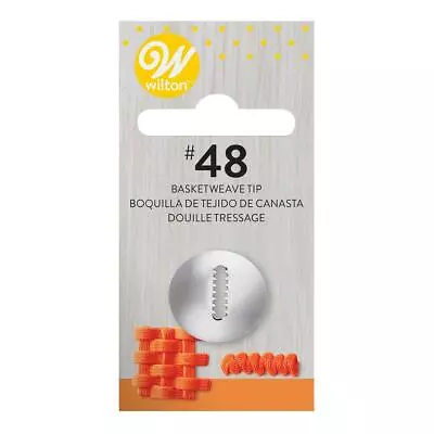 £6.28 • Buy Wilton Basket Weave #48 Tip Nozzle Piping Buttercream Frosting Flowers Cupcake