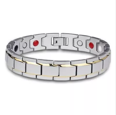 £4.49 • Buy Mens Magnetic Health Bracelet Bangle Arthritis Cooper Pain Relief Ladies NEW