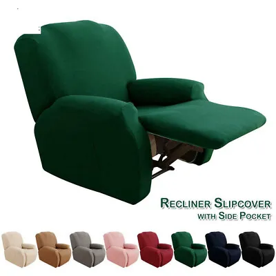 $18.78 • Buy Elastic Stretch Recliner Chair Covers Armchair Sofa Chair Cover Couch Slipcover!