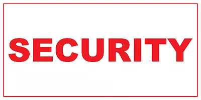 Security Red Car Door Magnets Magnetic Signs-Qty 2 • $31.99