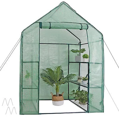 Mini Walk In Greenhouse 3 Tier 6 Shelves Outdoor For Planter Portable Greenhouse • $45.58