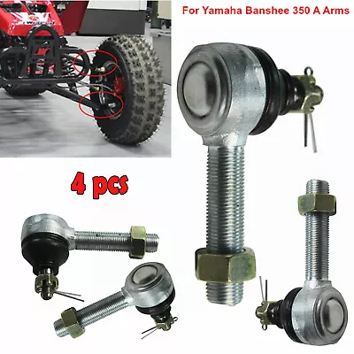 For 1987-2006 Yamaha Banshee /350 YFZ350 4PCS Tie Rod End Kits Ball Joint A Arms • $38.69