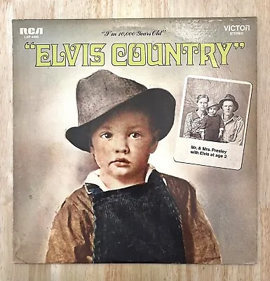 Elvis Presley Elvis Country Original Vinyl Lp Im 10000 Years Old Lsp4460 New • $11.95