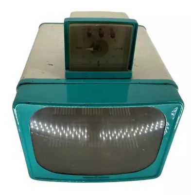 Retro Midcentury Portable Ge Tv Television Model Turquoise As Is • $600