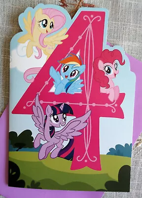 💥MY LITTLE PONY💥 4th Birthday Musical Card W/Envelope New • $5.85