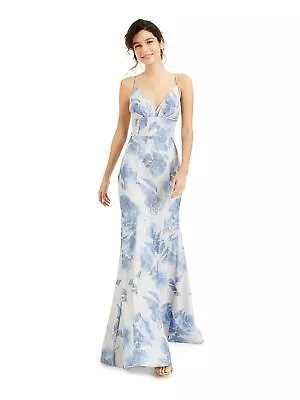 B DARLIN Womens Pleated Gown Spaghetti Strap V Neck Full-Length Evening Dress • $9.99