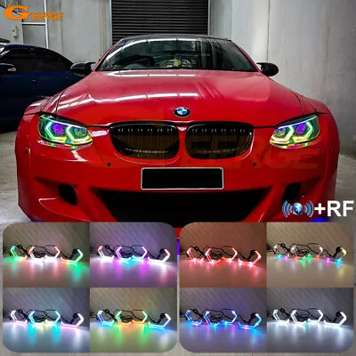 For BMW 3 Series E92 M3 E93 Concept M4 Iconic Style Dynamic RGB LED Angel Eyes • $210.94