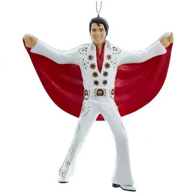Elvis In White Suit With Red Cape Ornament • $13.88