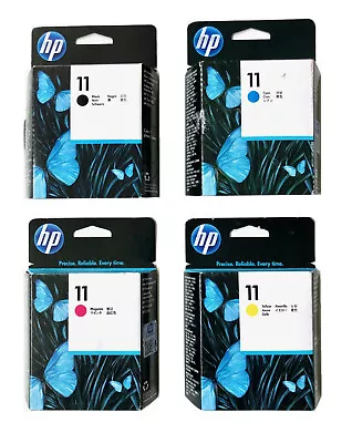 4 X Printhead Set HP Designjet 110 111 500 510 800 / No. 11/C4810A-C4813A Boxed • $908.83