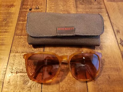 Rare VTG Serengeti Drivers Corning Optics 5300J Sunglasses Tortoise Frame Case • $149.99