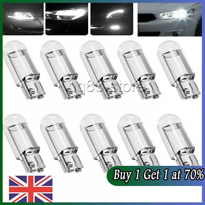 10 X T10 501 Led Car Side Light Bulbs Error Free Canbus COB Xenon W5W Sidelight • £3.13