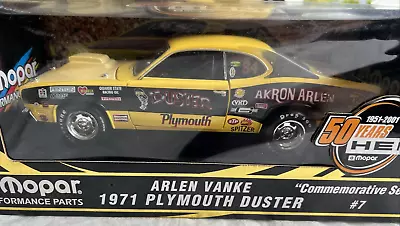 Ertl 50 Years Hemi 1951-2001 Arlen Vanke 1971 Plymouth Duster Mopar  #7 • $174.99