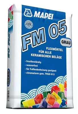 MAPEI FM05 Gray 25 KG Flex Adhesive For Stoneware Ceramic Tiles & Plate • £23.82